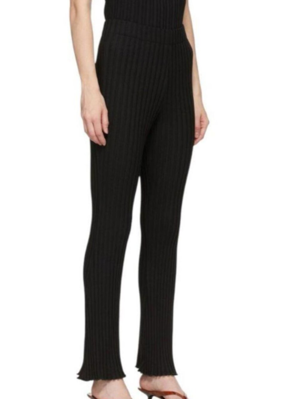 Simon Miller XS Black Cyrene Ribbed Pants